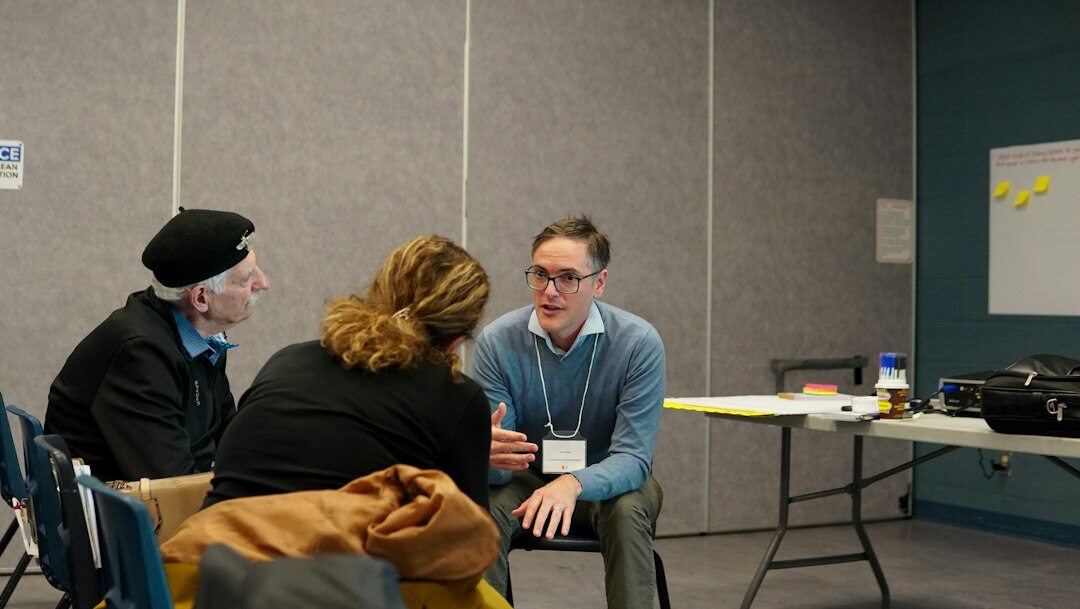 group discussion in workshop