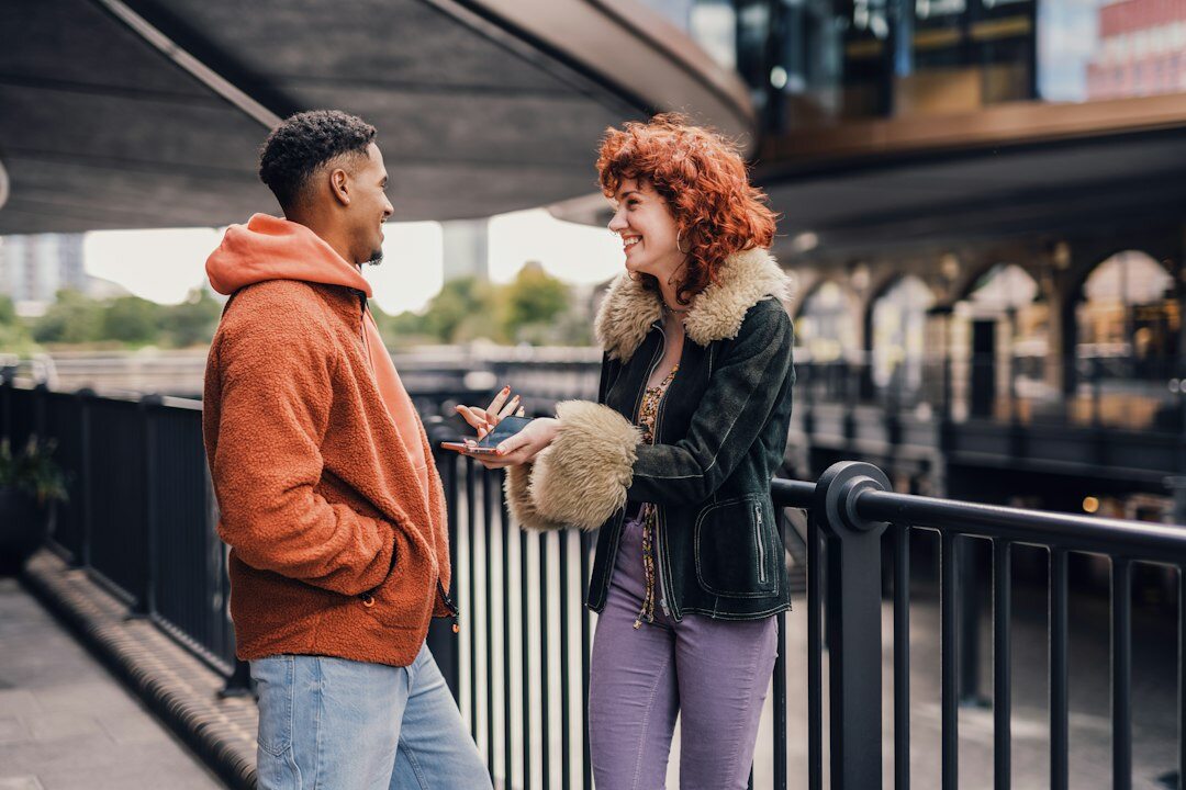 couple having deep conversation